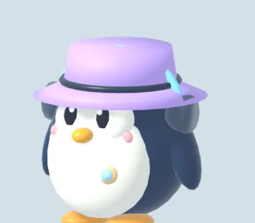Chill in a lavender bucket hat and headphones.